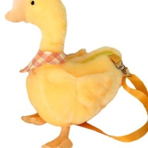 Plush Duck Shoulder Bag Pet Harness - Yellow